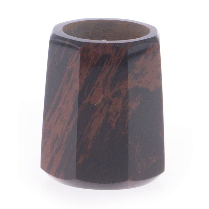 Подсвечник из натурального камня обсидиан со свечой Stone Candlestick Коричневый Подсвечник из натурального камня обсидиан со свечой Stone Candlestick Коричневый в Красноярске | Loft Concept
