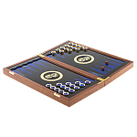 Нарды настольные из натурального камня лазурит и долерит Backgammon from Stone варинант исполнения - 3 | Loft Concept в Красноярске