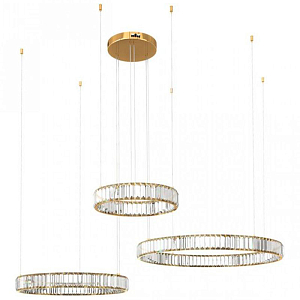 Люстра Триптих Crystal Ring Золото