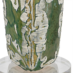 Настольная лампа керамическая с кремовым абажуром Scenic Column варинант исполнения - 2 | Loft Concept в Красноярске