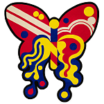 Дизайнерский ковер в виде бабочки Poltronova Tappeto Farfalla Rug варинант исполнения - 1 | Loft Concept в Красноярске