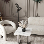 Кресло дизайнерское для лаунж зоны жемчужного цвета Pearl Lounge варинант исполнения - 2 | Loft Concept в Красноярске