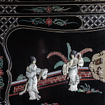 Шкаф черный в китайском стиле  Chinese Cabinet Black варинант исполнения - 3 | Loft Concept в Красноярске