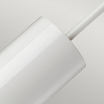 Подвесной светильник белого цвета с вытянутым цилиндрическим плафоном с косым срезом Elstead Lighting варинант исполнения - 4 | Loft Concept в Красноярске