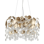 Люстра с декоративными подвесками из прозрачного стекла в форме монеток FAIRYTREE Light варинант исполнения - 1 | Loft Concept в Красноярске