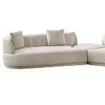 Угловой диван Calypso с поворотным механизмом и пуфом   варинант исполнения - 2 | Loft Concept в Красноярске