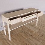 Дизайнерская Консоль с полкой и ящиком Primo Светлый дуб варинант исполнения - 6 | Loft Concept в Красноярске