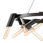 Люстра круглая с трубчатыми лампочками Vanguard Circle варинант исполнения - 2 | Loft Concept в Красноярске