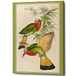 Постер на холсте с изображением птиц Blooming Birds Poster варинант исполнения - 3 | Loft Concept в Красноярске