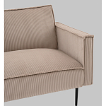 Диван современный вельветовый прямой Worcester Бежевый  варинант исполнения - 3 | Loft Concept в Красноярске