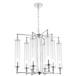 Люстра с 8-ю прозрачными цилиндрическими плафонами Jeanette варинант исполнения - 3 | Loft Concept в Красноярске