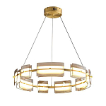 Люстра круглая с янтарными стеклянными плафонами Lighting of Space варинант исполнения - 1 | Loft Concept в Красноярске