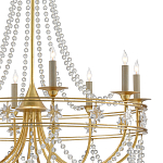 Люстра с декором из прозрачных бусин Glowing Crystals варинант исполнения - 1 | Loft Concept в Красноярске