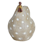 Статуэтка курица с текстурной поверхностью бежевого цвета Rustic Chicken варинант исполнения - 1 | Loft Concept в Красноярске