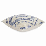 Чехол на подушку с узором в этно-стиле Blue Ikat варинант исполнения - 1 | Loft Concept в Красноярске