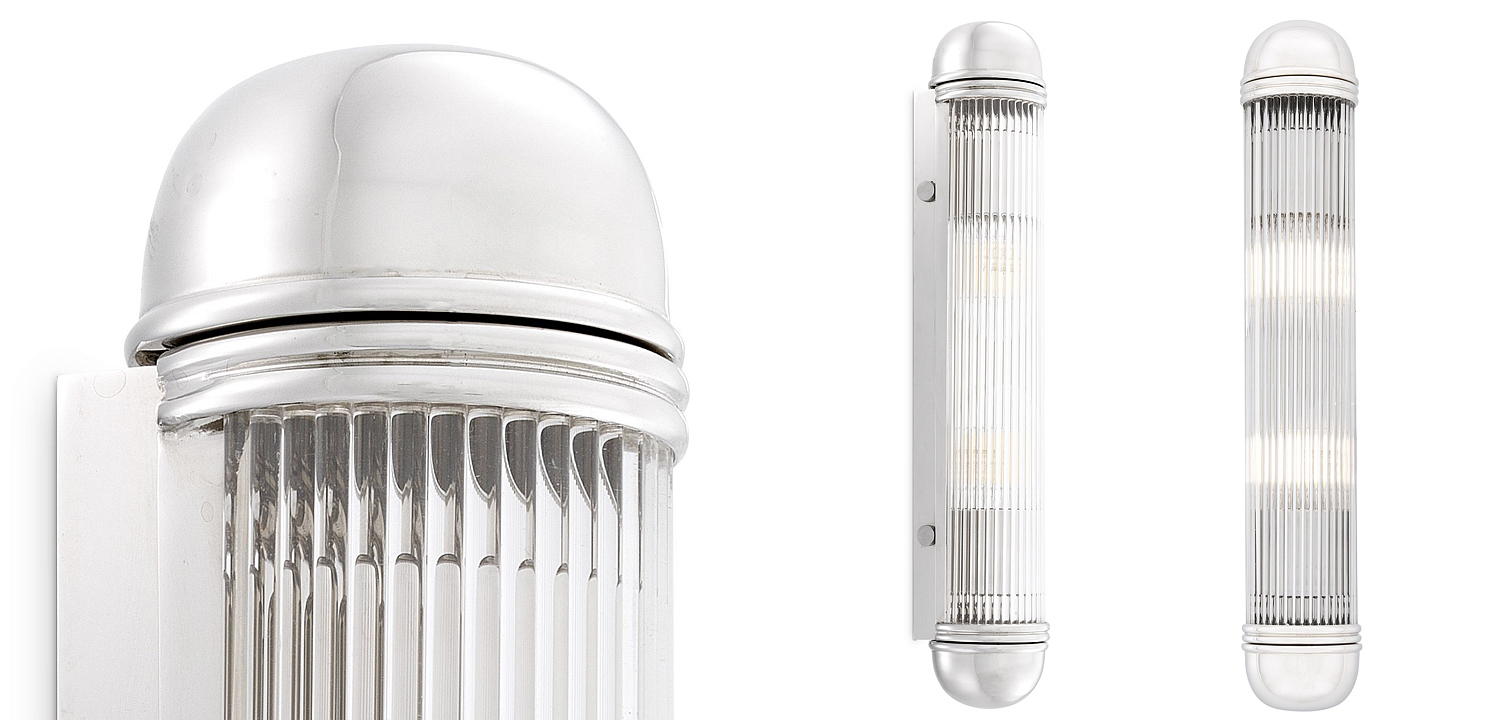 Бра Eichholtz Wall Lamp Auburn Nickel Бра Eichholtz Wall Lamp Auburn Nickel - Loft-Concept в Красноярске