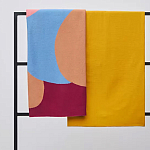 Плед из хлопка с абстрактным принтом Elysian Flow Ember варинант исполнения - 7 | Loft Concept в Красноярске