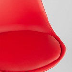 Стул с основой из пластика и мягким сиденьем Arvika Red варинант исполнения - 8 | Loft Concept в Красноярске