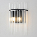 Бра со стеклянными прозрачными трубками и черным металлическим каркасом Nembus варинант исполнения - 2 | Loft Concept в Красноярске