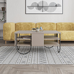 Стол журнальный прямоугольной формы с 2-мя полками бежево-серого цвета NORFOLK LIGHT MOCHA варинант исполнения - 2 | Loft Concept в Красноярске