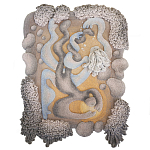 Тканый вручную монументальный настенный гобелен Soft Inception варинант исполнения - 4 | Loft Concept в Красноярске