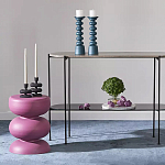 Подсвечник фигурный голубой Bright Accent 33 см варинант исполнения - 3 | Loft Concept в Красноярске