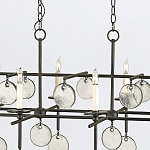 Люстра подвесная с 8-ю лампами и стеклянными круглыми подвесками Currey & Company варинант исполнения - 6 | Loft Concept в Красноярске