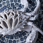 Статуэтка краб с детализированной текстурой в белом цвете Marine Accessories варинант исполнения - 8 | Loft Concept в Красноярске