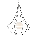 Подвесной светильник из тонких прутьев в форме колокола Forged Thin Rods варинант исполнения - 1 | Loft Concept в Красноярске