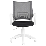 Офисное кресло с основанием из белого пластика Desk chairs Black варинант исполнения - 2 | Loft Concept в Красноярске