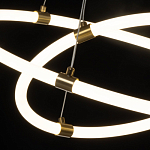 Люстра подвесная с двумя пересекающимися белыми светодиоидными кольцами Luke Lampco Tracer Lamp варинант исполнения - 5 | Loft Concept в Красноярске