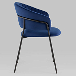 Стул в велюре синего цвета Horizon варинант исполнения - 2 | Loft Concept в Красноярске