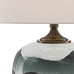 Настольная лампа с волнистым принтом Green Wavy Lamp варинант исполнения - 1 | Loft Concept в Красноярске