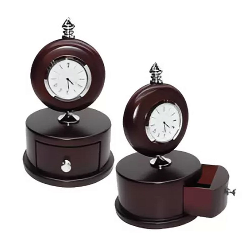 Часы настольные интерьерные Time Forward Коричневый Часы настольные интерьерные Time Forward Коричневый в Красноярске | Loft Concept