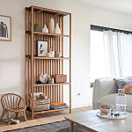 Стеллаж из дерева и метала Furniture Gutter and Lattice Rack варинант исполнения - 7 | Loft Concept в Красноярске