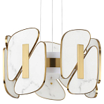 Люстра с мраморными вставками Marble Plates варинант исполнения - 1 | Loft Concept в Красноярске