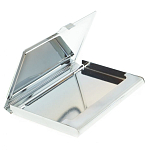 Визитница карманная металлическая с накладкой из натурального камня Серафинит Stone Business Card Holders  варинант исполнения - 3 | Loft Concept в Красноярске