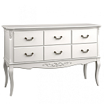 Консоль белая из массива бука с ящиками в стиле прованс White Provence варинант исполнения - 1 | Loft Concept в Красноярске