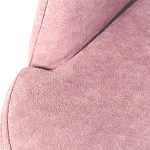 Банкетка пыльно-розовый велюр со спинкой и подлокотниками на 4-х деревянных ножках Aurora Pink варинант исполнения - 2 | Loft Concept в Красноярске