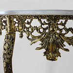 Консоль из бронзы с мраморной столешницей Bronze Console варинант исполнения - 1 | Loft Concept в Красноярске