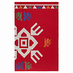 Плед хлопковый по мотивам чувашских орнаментов Ural and Siberian Patterns варинант исполнения - 1 | Loft Concept в Красноярске