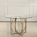 Стол обеденный круглый с основанием из 2-х пересекающихся колец Modern Geometric Silhouette варинант исполнения - 2 | Loft Concept в Красноярске