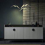 Дизайнерский комод светло-серый с фактурным фасадом UNO варинант исполнения - 1 | Loft Concept в Красноярске