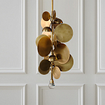 Люстра креативная из дисков цвета латунь Constellation Light and Style варинант исполнения - 2 | Loft Concept в Красноярске