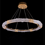 Люстра в форме кольца с золотым декором Warm Heavenly Light варинант исполнения - 1 | Loft Concept в Красноярске
