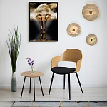 Бра в форме диска из натурального камня с декоративным центральным элеменом Cryptocrystalline Stone варинант исполнения - 2 | Loft Concept в Красноярске