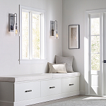 Бра с плафоном в форме колокола из прозрачного стекла с пузырьками Feiss варинант исполнения - 6 | Loft Concept в Красноярске