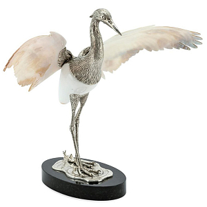 Статуэтка Abhika Heron Shell Wings