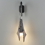 Бра черного цвета с плафоном из рельефного стекла Glass Pod варинант исполнения - 8 | Loft Concept в Красноярске