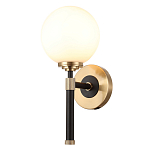 Бра с белым стеклянным плафоном в форме шара Cedar & Moss Light варинант исполнения - 1 | Loft Concept в Красноярске